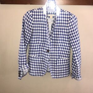 J. Crew gingham blazer